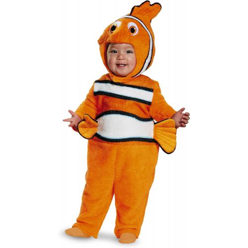 디즈니 Disney Disguise Babys Nemo Prestige Infant Costume, Orange, 6-12 Months