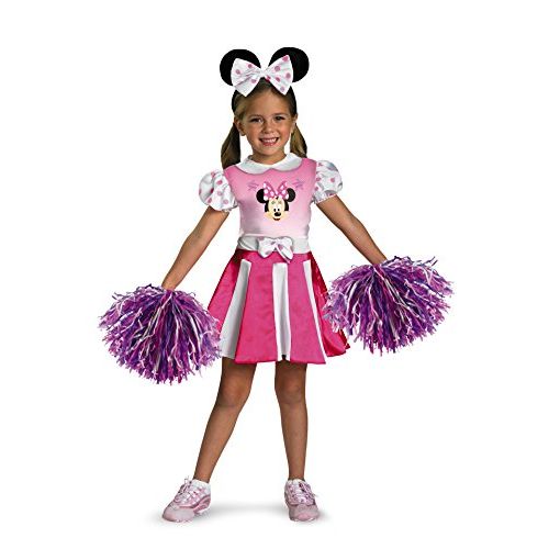  Disguise Disney Minnie Mouse Cheerleader Toddler Girls Costume, X Small (3T 4T)