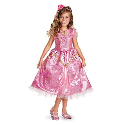  Disguise Disneys Sleeping Beauty Aurora Sparkle Deluxe Girls Costume, 3T 4T