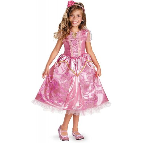  Disguise Disneys Sleeping Beauty Aurora Sparkle Deluxe Girls Costume, 3T 4T