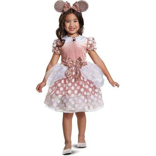  Disguise Rose Gold Minnie Mouse Classic Toddler Girl Costume