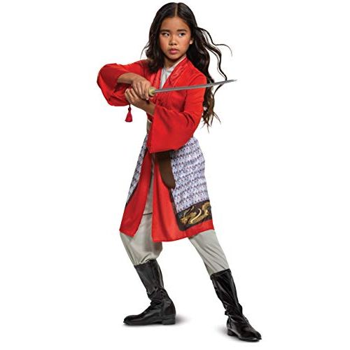  Disguise Mulan Costume for Girls, Disney Live Action Movie Hero Dress Up Character Outfit