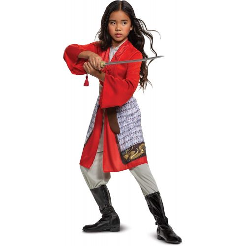  Disguise Mulan Costume for Girls, Disney Live Action Movie Hero Dress Up Character Outfit
