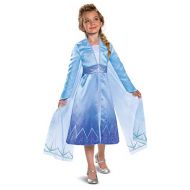 Disguise Disney Elsa Frozen 2 Prestige Girls Halloween Costume Blue, 3T 4T
