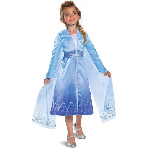  Disguise Disney Elsa Frozen 2 Prestige Girls Halloween Costume Blue, 3T 4T