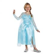 Disguise Disneys Frozen Elsa Snow Queen Gown Classic Girls Costume, Medium/7 8