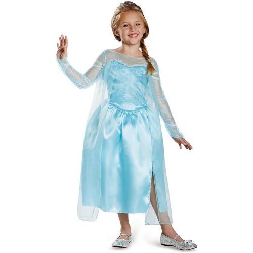  Disguise Disneys Frozen Elsa Snow Queen Gown Classic Girls Costume, Medium/7 8