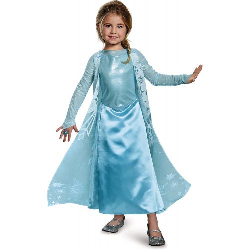  Disguise Elsa Sparkle Deluxe Frozen Disney Costume, Medium/7 8