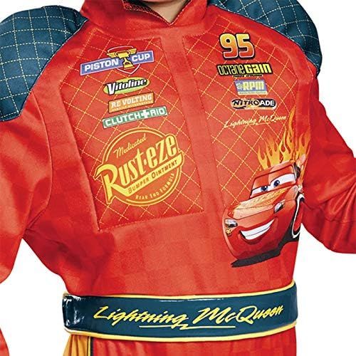  Disguise Cars 3 Lightning Mcqueen Classic Toddler Costume, Red, Small (2T)