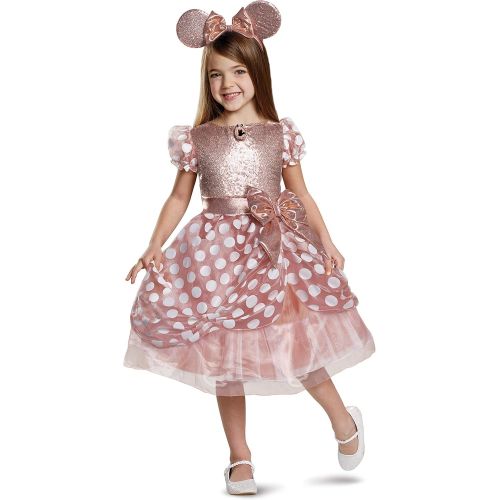  Disguise Rose Gold Minnie Deluxe Child Costume