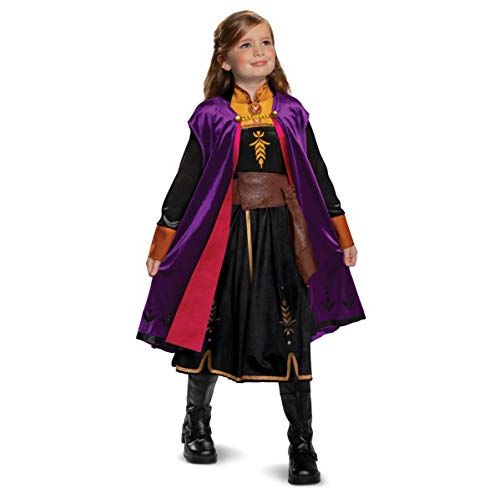  Disguise Disney Anna Frozen 2 Deluxe Girls Halloween Costume Purple, 3T 4T