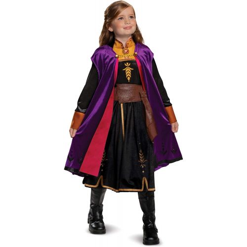  Disguise Disney Anna Frozen 2 Deluxe Girls Halloween Costume Purple, 3T 4T