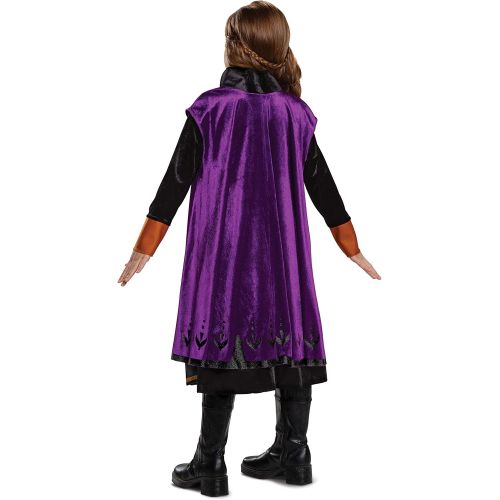  Disguise Disney Anna Frozen 2 Deluxe Girls Halloween Costume Purple, 3T 4T