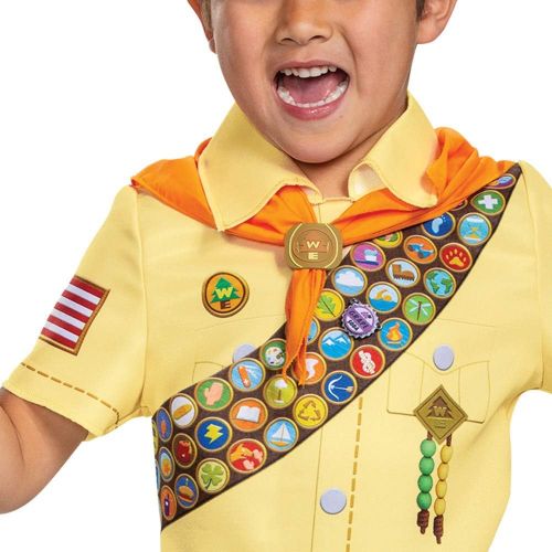  Disguise Russell from Up Costume, Disney Pixar Movie Inspired Character Outfit for Kids, Classic Child