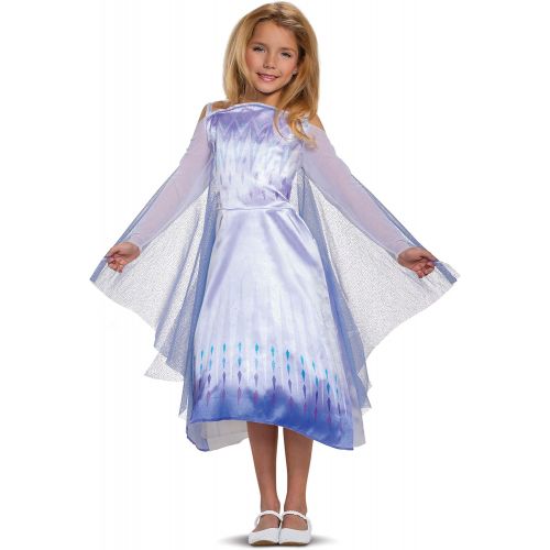  Disguise Disney Frozen 2 Elsa Costume for Girls, Classic Dress and Cape Outfit,