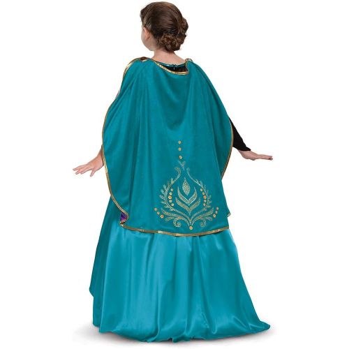  Disguise Disney Frozen 2 Anna Costume for Girls, Prestige Glam Dress and Cape Outfit