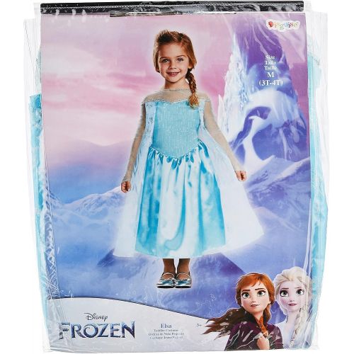  Disguise Disney Elsa Frozen Toddler Girls Costume, 3T 4T, Blue