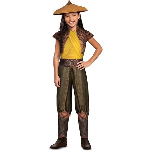  Disguise Raya Costume for Girls, Official Raya and the Last Dragon Costume for Kids, Disney Warrior Princess Costume