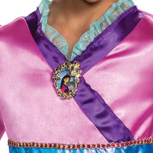  Disguise Disney Princess Mulan Costume Dress for Girls, Childrens Character Dress Up Outfit