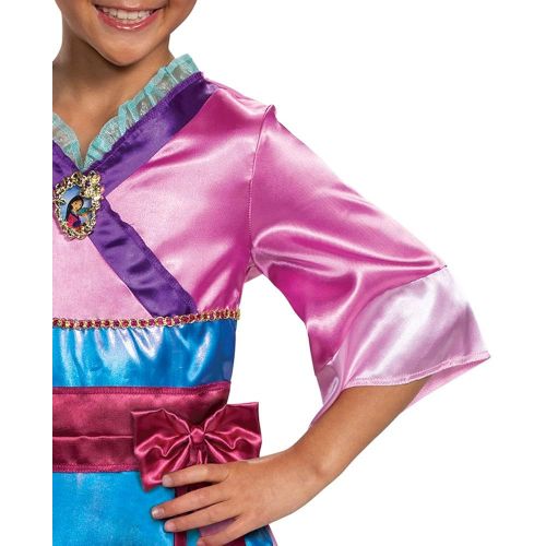  Disguise Disney Princess Mulan Costume Dress for Girls, Childrens Character Dress Up Outfit