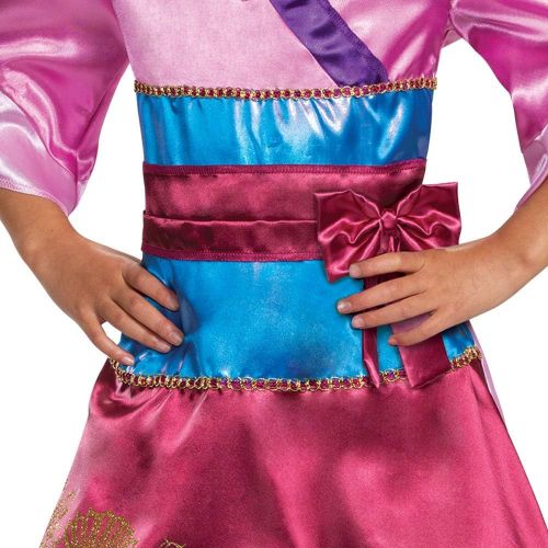  Disguise Disney Princess Mulan Costume Dress for Girls, Childrens Character Dress Up Outfit