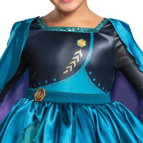  Disguise Anna Costume for Girls, Official Queen Anna Frozen 2 Tutu Dress for Toddlers