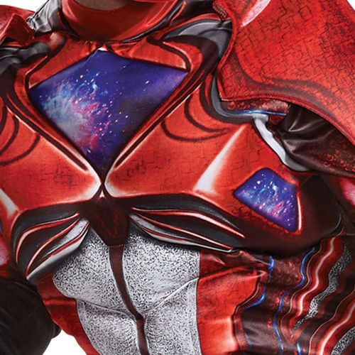  할로윈 용품Disguise Mens Red Ranger Movie Muscle Adult Costume