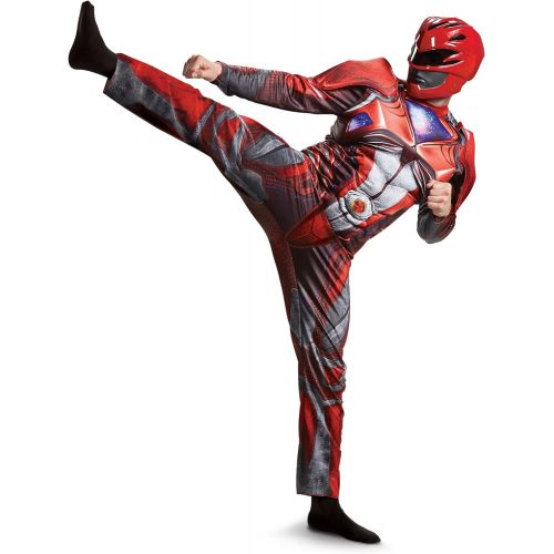  할로윈 용품Disguise Mens Red Ranger Movie Muscle Adult Costume