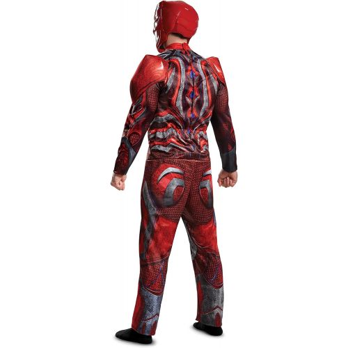 할로윈 용품Disguise Mens Red Ranger Movie Muscle Adult Costume