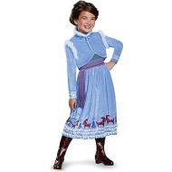 할로윈 용품Disguise Anna Frozen Adventure Dress Deluxe Costume, Multicolor, X-Small (3T-4T)