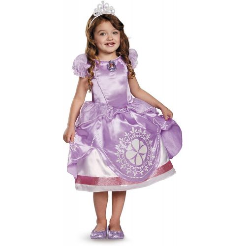  할로윈 용품Disguise Disney Sofia The First Light-Up Motion-Activated Girls Costume, Medium/3T-4T