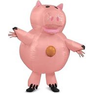 할로윈 용품Disguise Toy Story Adult Hamm Inflatable Costume Standard Pink