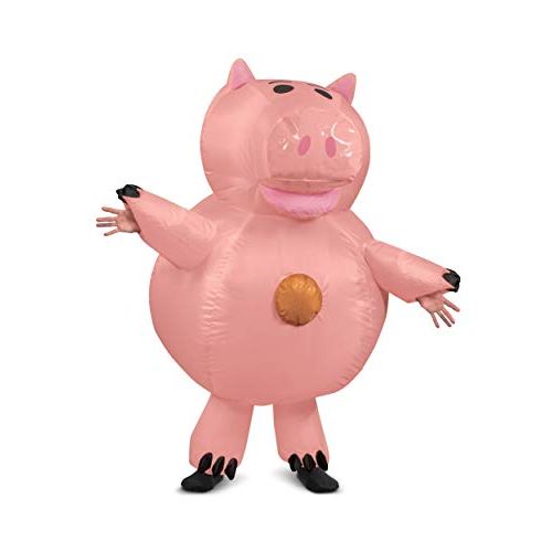  할로윈 용품Disguise Toy Story Adult Hamm Inflatable Costume Standard Pink