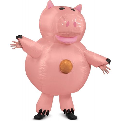  할로윈 용품Disguise Toy Story Adult Hamm Inflatable Costume Standard Pink