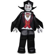 할로윈 용품Disguise Lego Vampire Prestige Costume, Black, Large (10-12)
