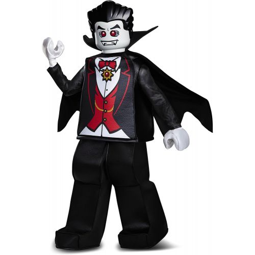  할로윈 용품Disguise Lego Vampire Prestige Costume, Black, Large (10-12)