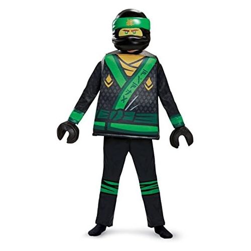  할로윈 용품Disguise Lloyd Lego Ninjago Movie Deluxe Costume, Green, Small (4-6)