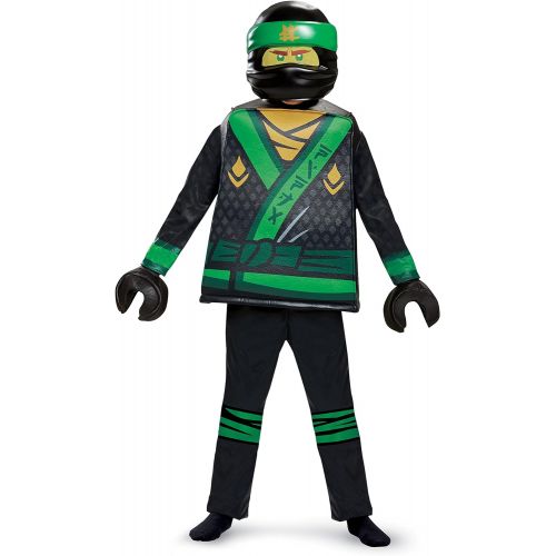  할로윈 용품Disguise Lloyd Lego Ninjago Movie Deluxe Costume, Green, Small (4-6)