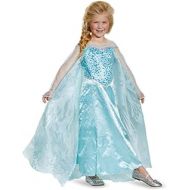 할로윈 용품Disguise Elsa Prestige Child Costume, Medium (7-8)