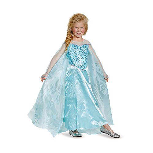  할로윈 용품Disguise Elsa Prestige Child Costume, Medium (7-8)