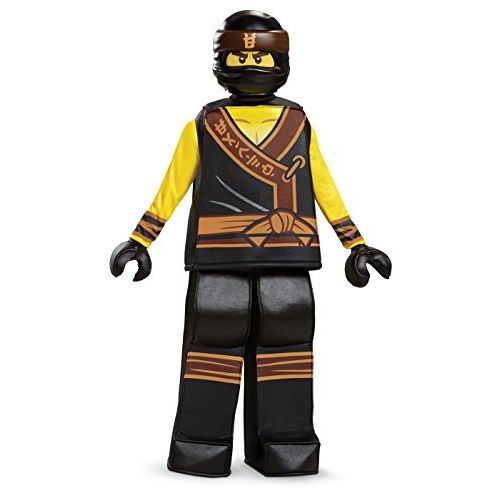  할로윈 용품Disguise Cole Lego Ninjago Movie Prestige Costume, Yellow/Black, Large (10-12)