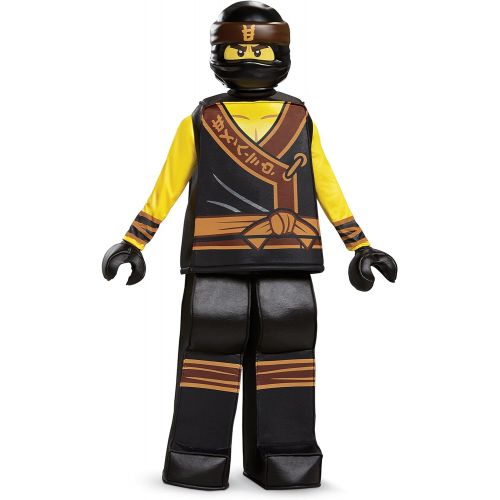  할로윈 용품Disguise Cole Lego Ninjago Movie Prestige Costume, Yellow/Black, Large (10-12)