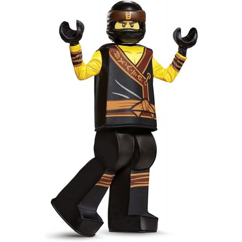  할로윈 용품Disguise Cole Lego Ninjago Movie Prestige Costume, Yellow/Black, Large (10-12)