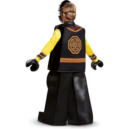  할로윈 용품Disguise Cole Lego Ninjago Movie Prestige Costume, Yellow/Black, Large (10-12)