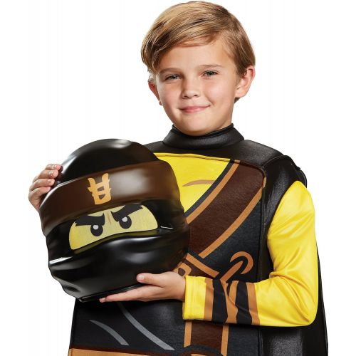  할로윈 용품Disguise Cole Lego Ninjago Movie Prestige Costume, Yellow/Black, Large (10-12)