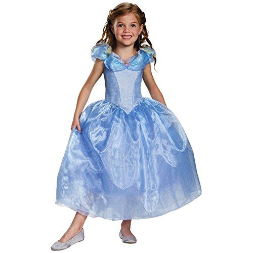  할로윈 용품Disguise Cinderella Movie Deluxe Costume, Medium (7-8)