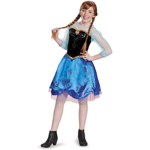  할로윈 용품Disguise Anna Traveling Tween Costume, Large (10-12)