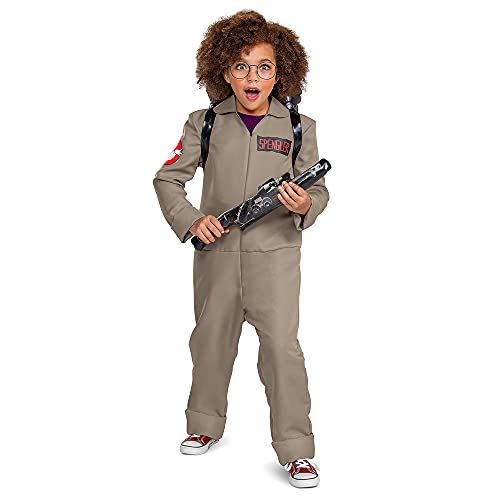  할로윈 용품Disguise Ghostbusters Costumes for Kids, Official Ghostbusters Afterlife Movie Costume Jumpsuit with Inflatable Proton Pack