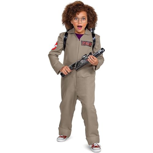  할로윈 용품Disguise Ghostbusters Costumes for Kids, Official Ghostbusters Afterlife Movie Costume Jumpsuit with Inflatable Proton Pack