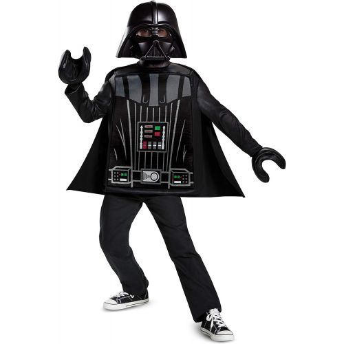  할로윈 용품Disguise Lego Darth Vader Costume for Kids, Classic Lego Star Wars Themed Childrens Character Outfit